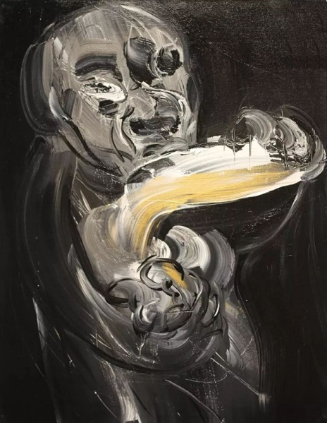 《천계의 빛 No.30》 2017, Acrylic on canvas, 80×60cm